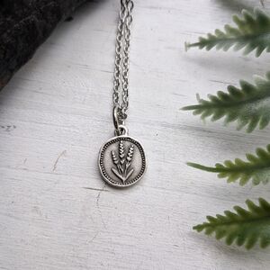 Dainty Lavender Pendant Necklace